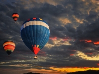 hot air balloon giro in mongolfiera paestum