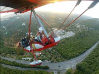  Hang glider in flight 