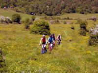 En VTT dans la Murgia 