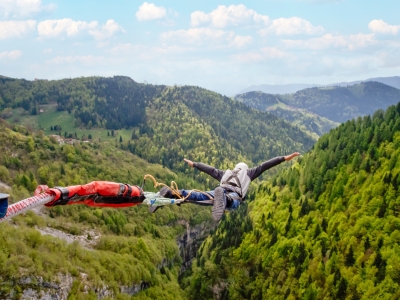 Bungee jumping Ponte Valgadena con foto + video