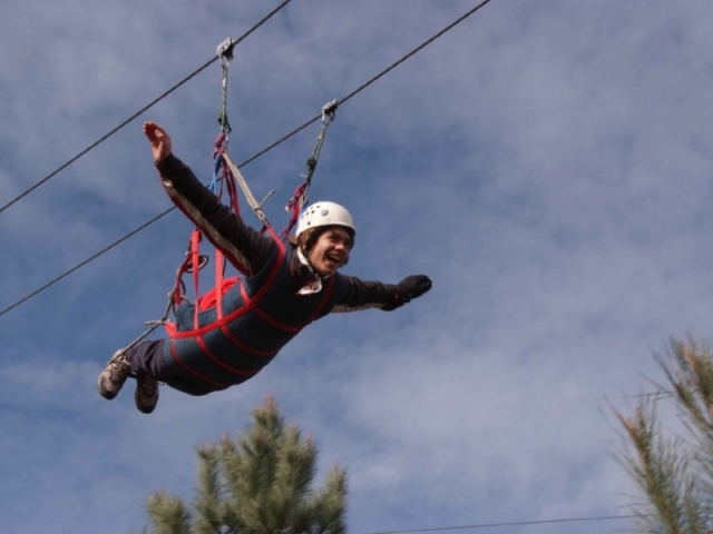 Zip line di 350 metri al Superman di Lanhoso