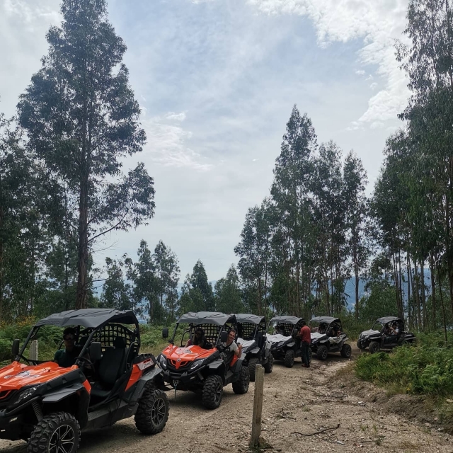 Flotta di buggy pronti per visitare i dintorni di Arcos de Valdevez 