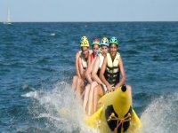 En nuestro banana boat 