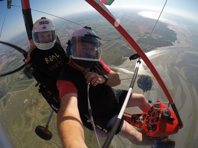 Volo in ULM di 20 minuti sul Mont-Saint-Michel