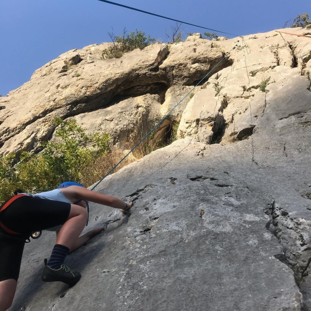 Scoperta dell'arrampicata su roccia a Saint Montan 3h