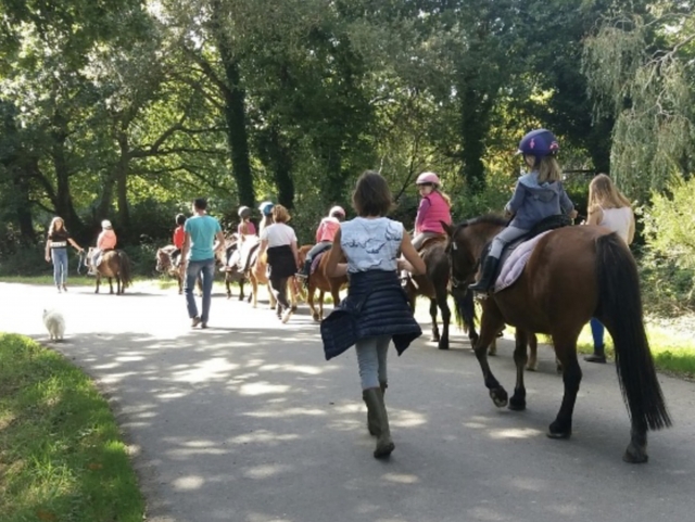 Giro in pony per bambini Côte de Granit Rose 1 ora