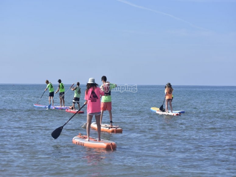 Stand Up Paddle lesson 1h and a half in Tarquinia from 45€ en.Yumping.it